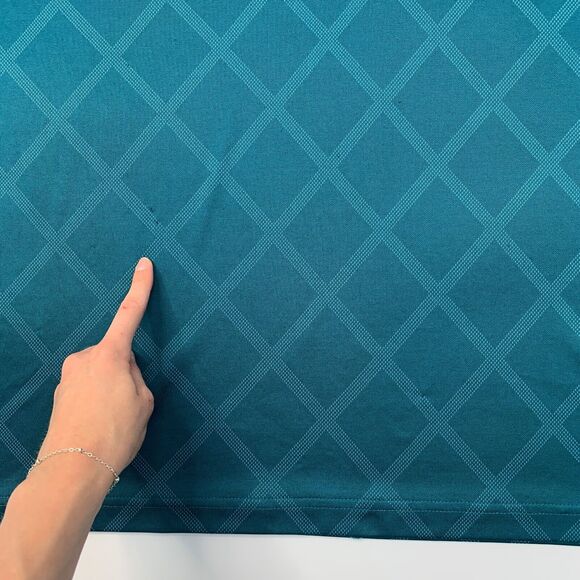 Greg Norman Polo Shirt Mens XL Glacier Green Tasso Elba Diamond Jacquard Golf - Picture 5 of 11